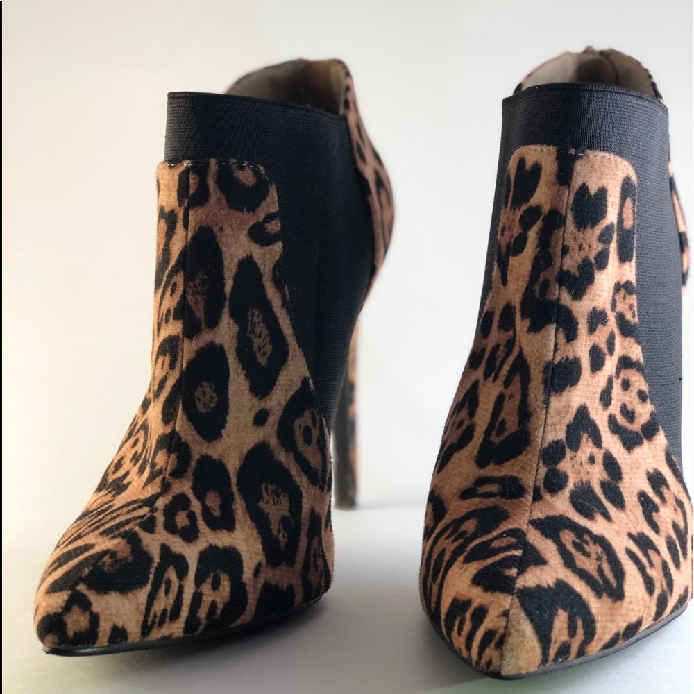 FRH Leopard and Black Booties